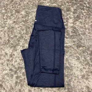 Navy Blue Aerie Athletic Leggings